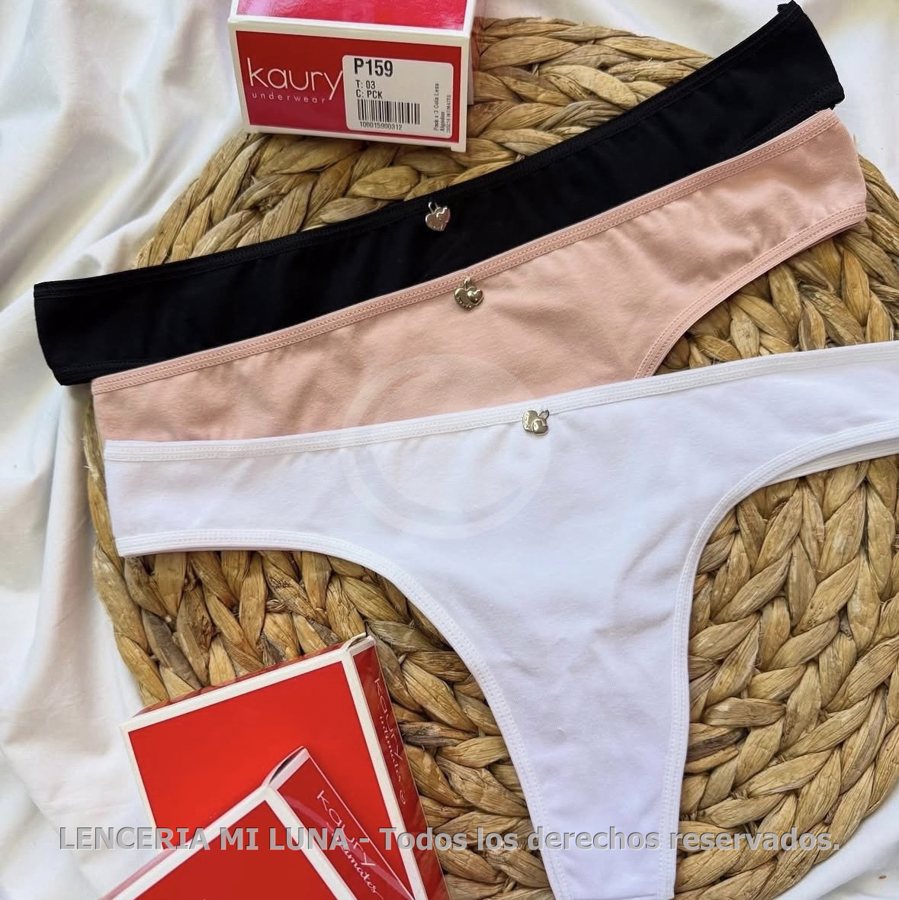 KAURY Pack x3 Cola less de algodón