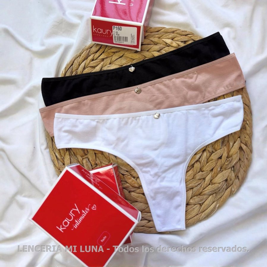 Kaury | Intimates. Art. 160. Pack x3 Culotte less de algodón.