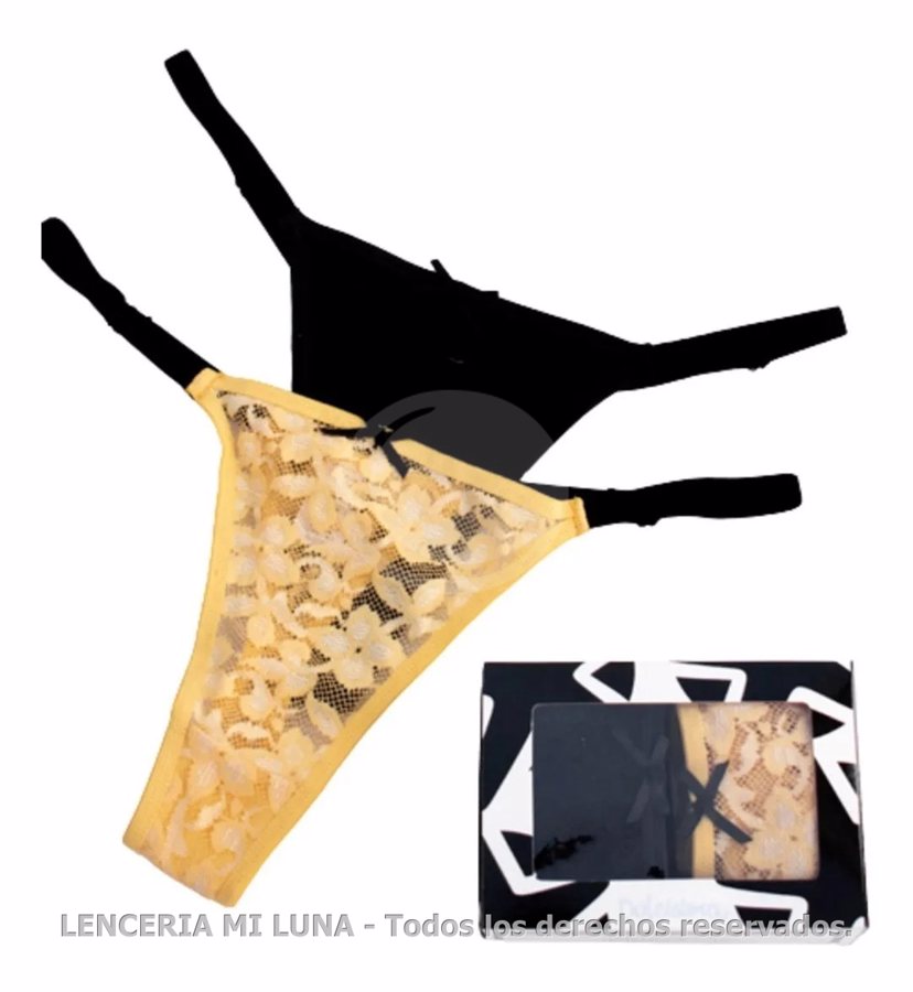 DOLCISIMA Pack x2 AMA Less c/regulacion encaje y moño