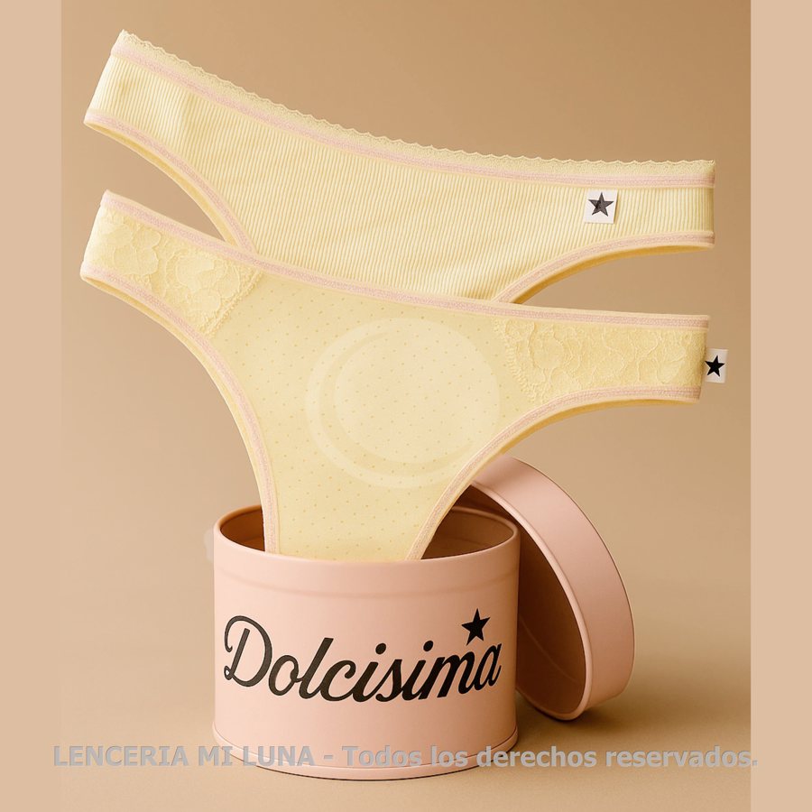 DOLCISIMA LATITA PACK X2 COLALESS MICROFIBRA CALADA C/PUNT Y MORLEY