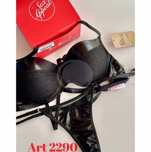 SEX APPEAL - ART 2290 CONJUNTO TAZA SOFT DE LUREX ENGOMADO C/LESS